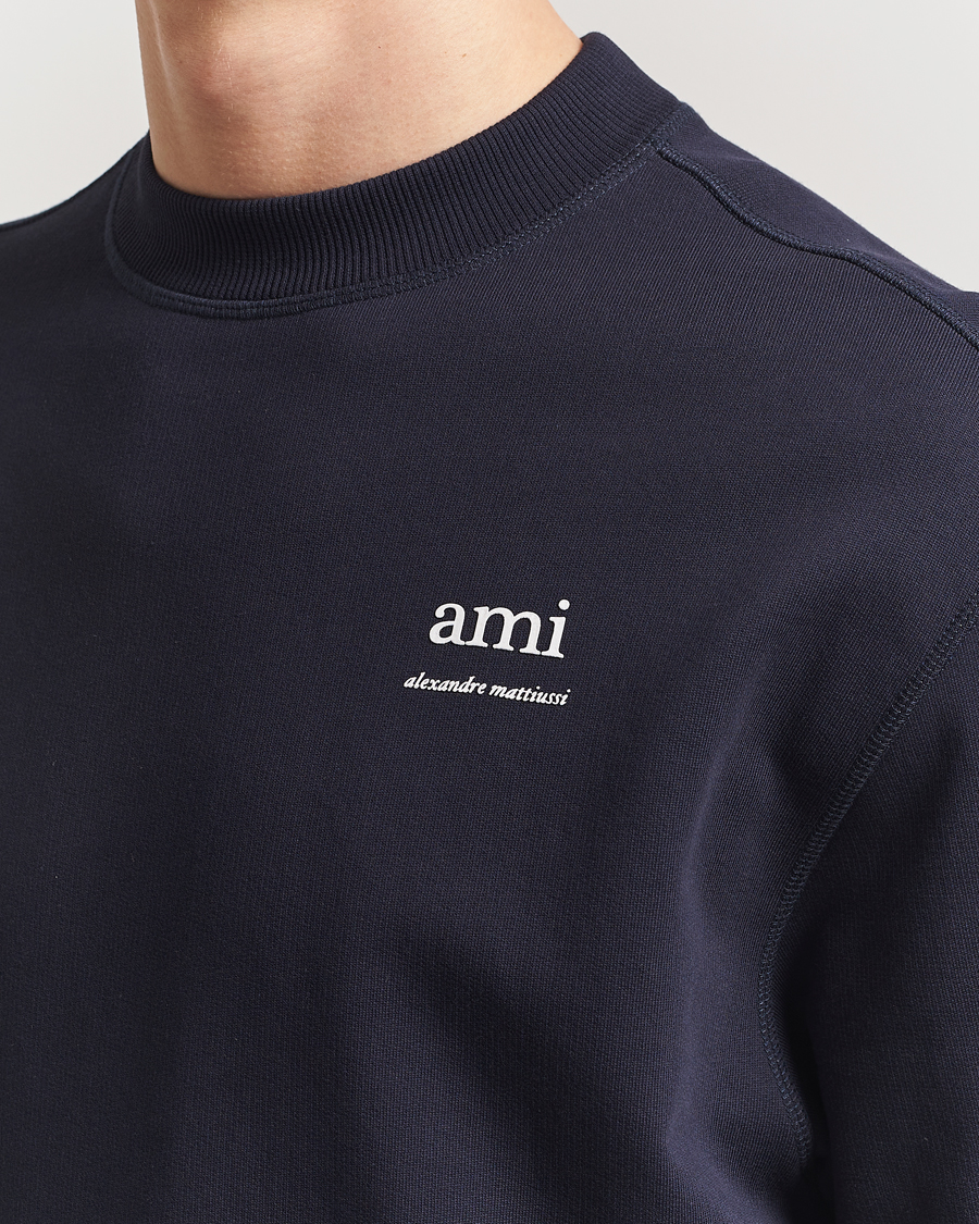 Herre | Gensere | AMI | Logo Sweatshirt Navy Blue