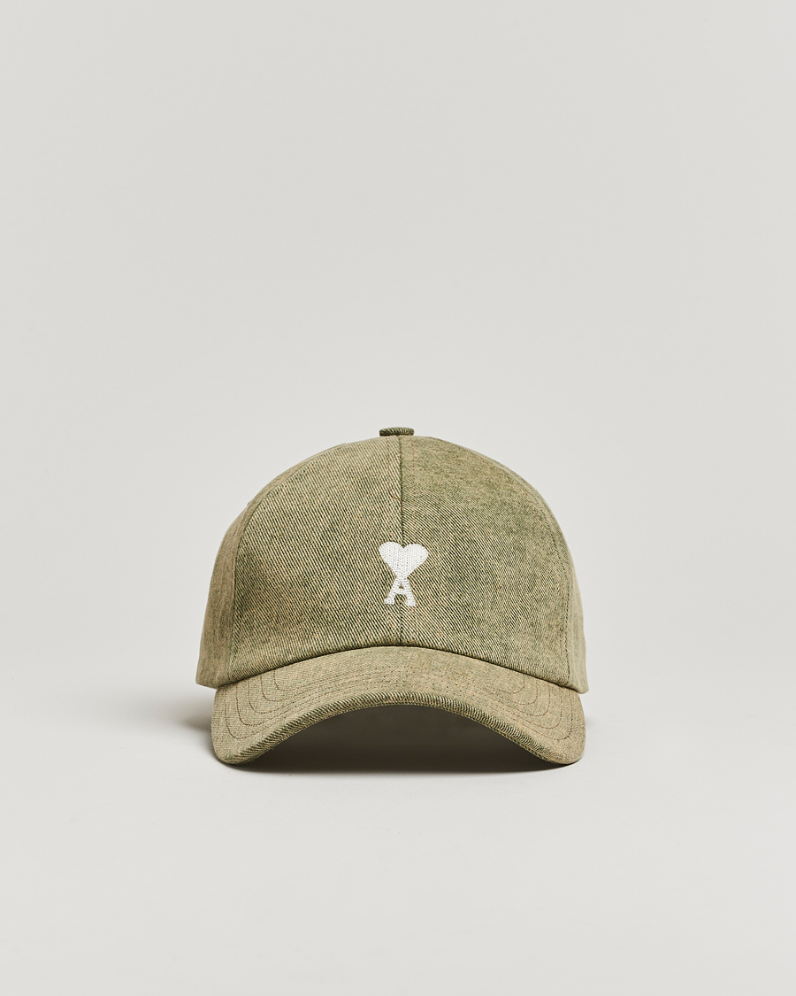 Herre | Hatter og capser | AMI | Off White Heart Logo Cap Green