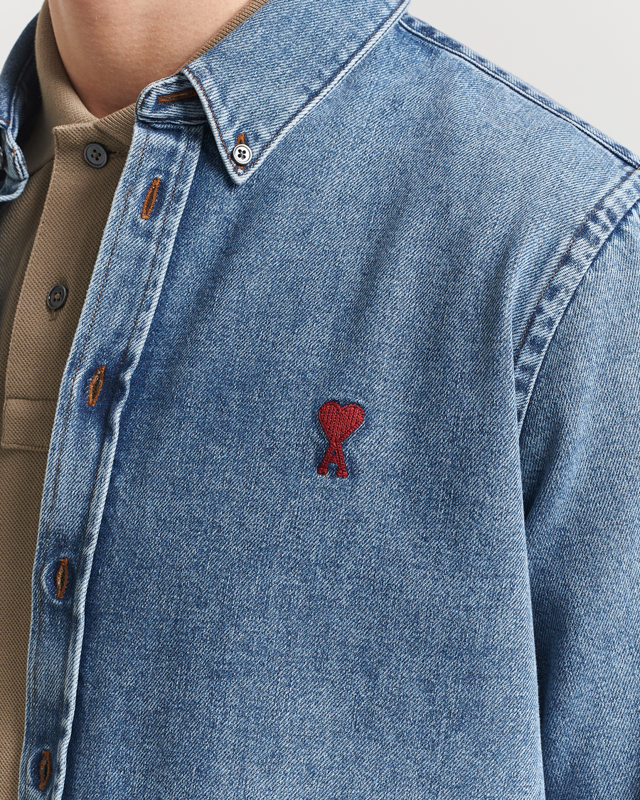 Herre | Skjorter | AMI | ADC Jeans Shirt Used Blue