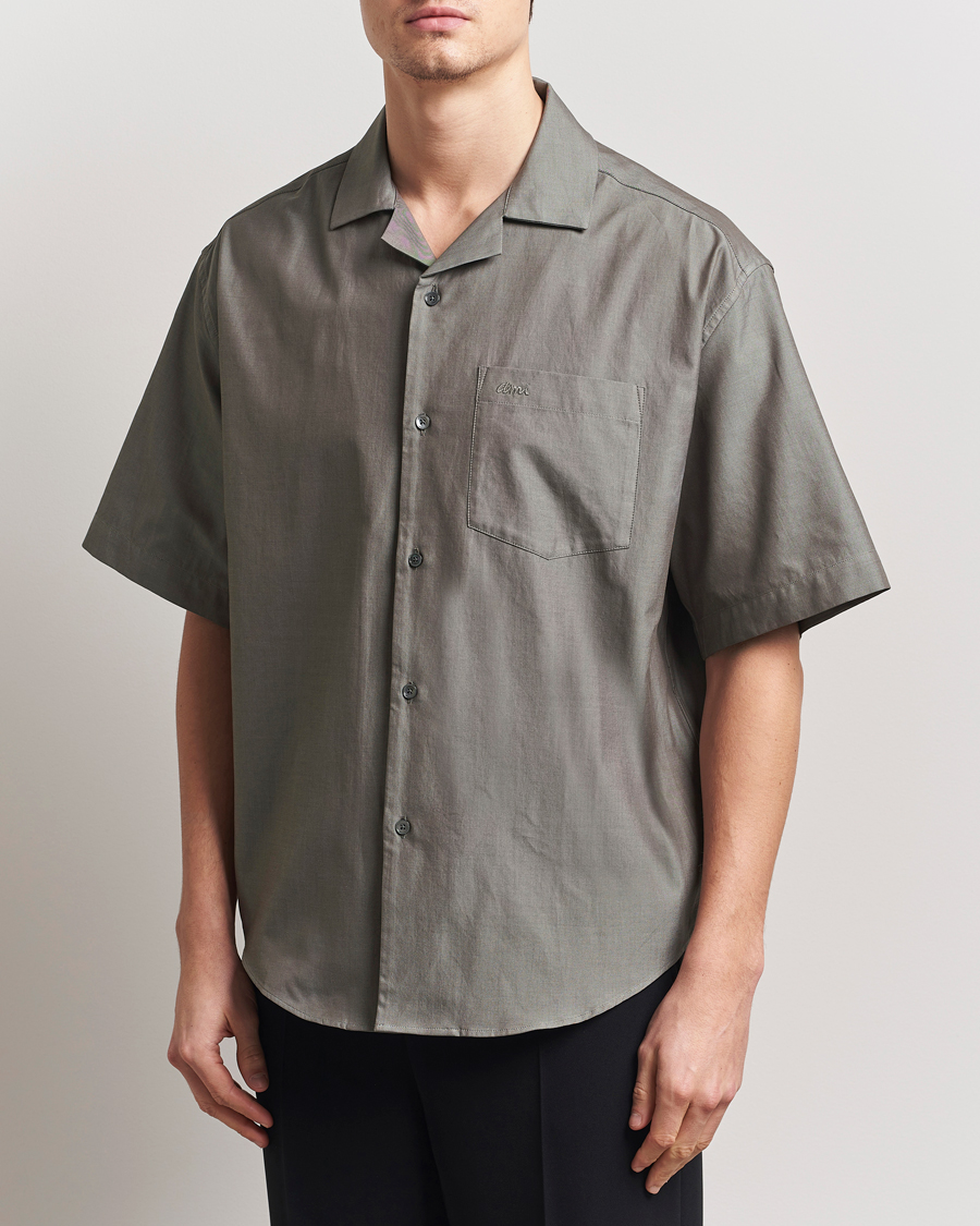 Herre | Skjorter | AMI | Short Sleeve Boxy Shirt Smoke Grey