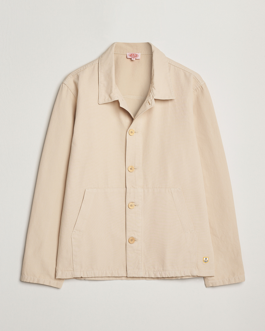 Herre | Skjorter | Armor-lux | Veste Pecheur Heritage Overshirt Oyster Clair