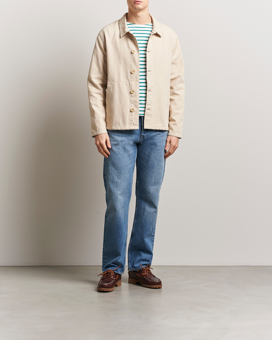 Herre | Skjorter | Armor-lux | Veste Pecheur Heritage Overshirt Oyster Clair