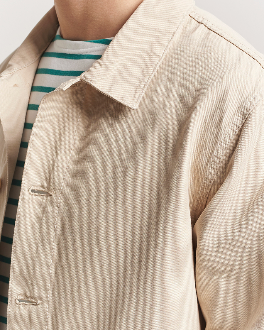 Herre | Skjorter | Armor-lux | Veste Pecheur Heritage Overshirt Oyster Clair