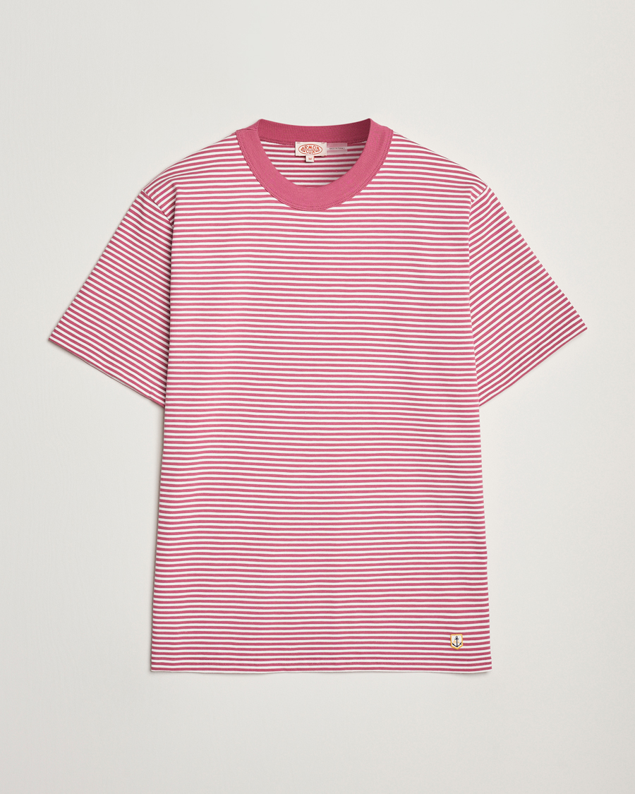Herre | T-Shirts | Armor-lux | Callac Héritage Stripe T-Shirt Malaga/Milk