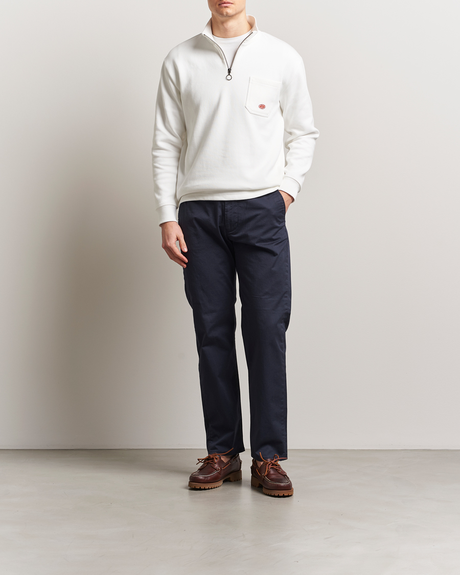 Herre | Gensere | Armor-lux | Camionneur Cotton Half Zip Sweater Milk