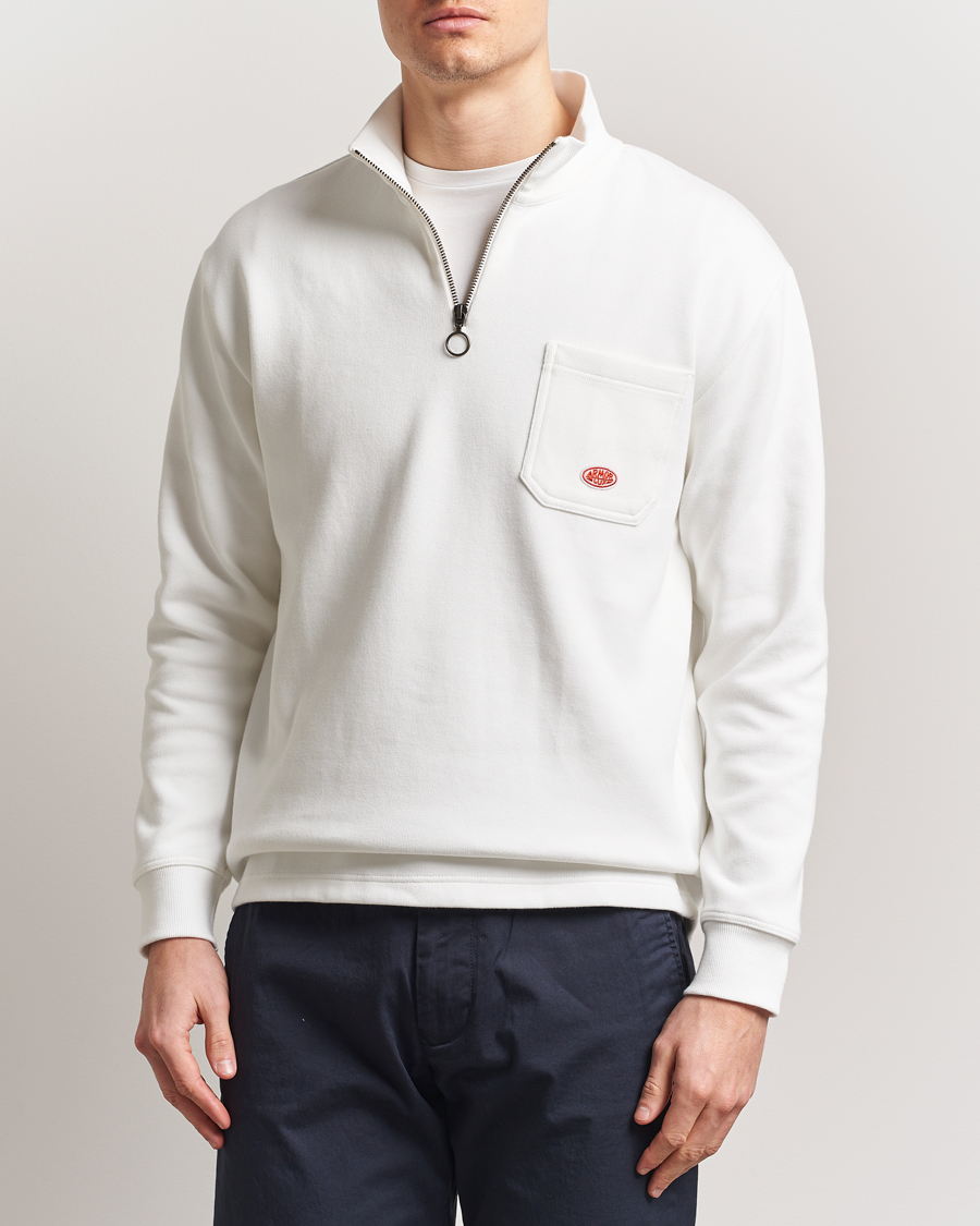 Herre | Gensere | Armor-lux | Camionneur Cotton Half Zip Sweater Milk