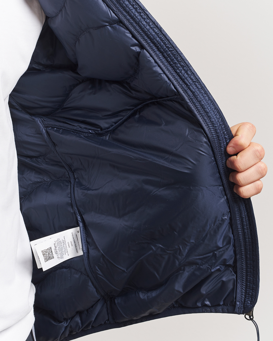 Herre | Jakker | Peak Performance | Helium Down Hooded Jacket Blue Shadow
