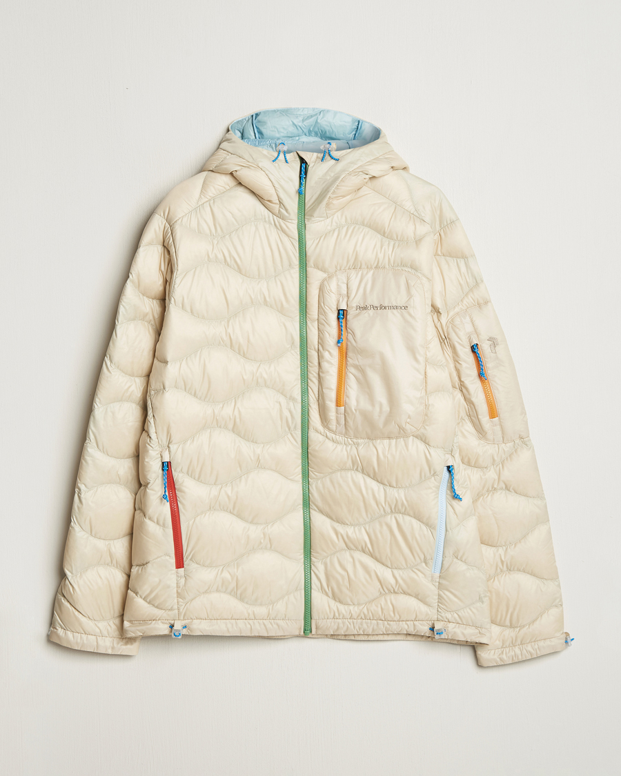 Herre | Jakker | Peak Performance | Helium Utility Down Hooded Jacket Sand Fog