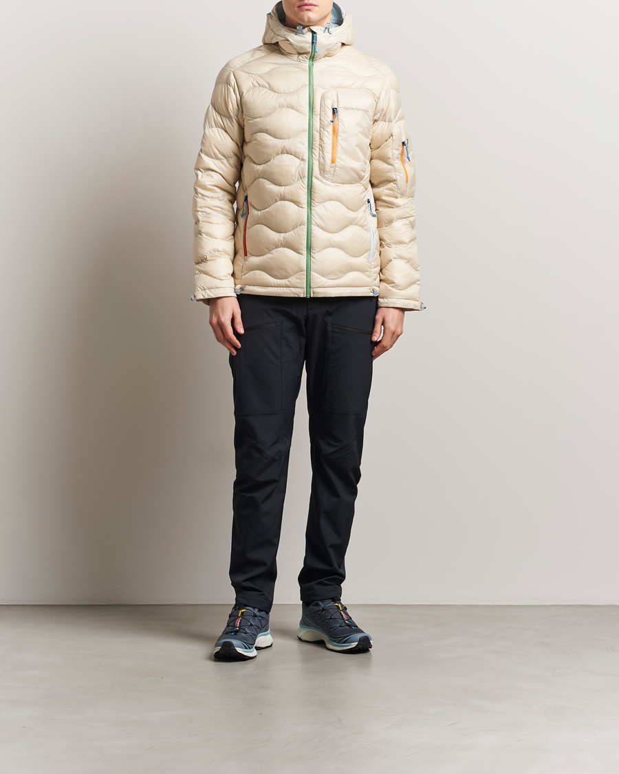 Herre | Jakker | Peak Performance | Helium Utility Down Hooded Jacket Sand Fog