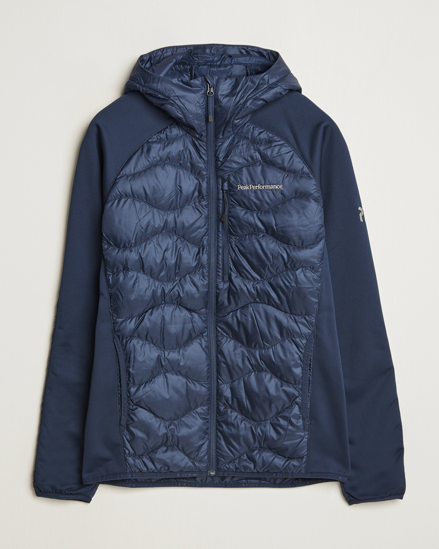 Herre | Jakker | Peak Performance | Helium Down Hooded Hybrid Jacket Blue Shadow