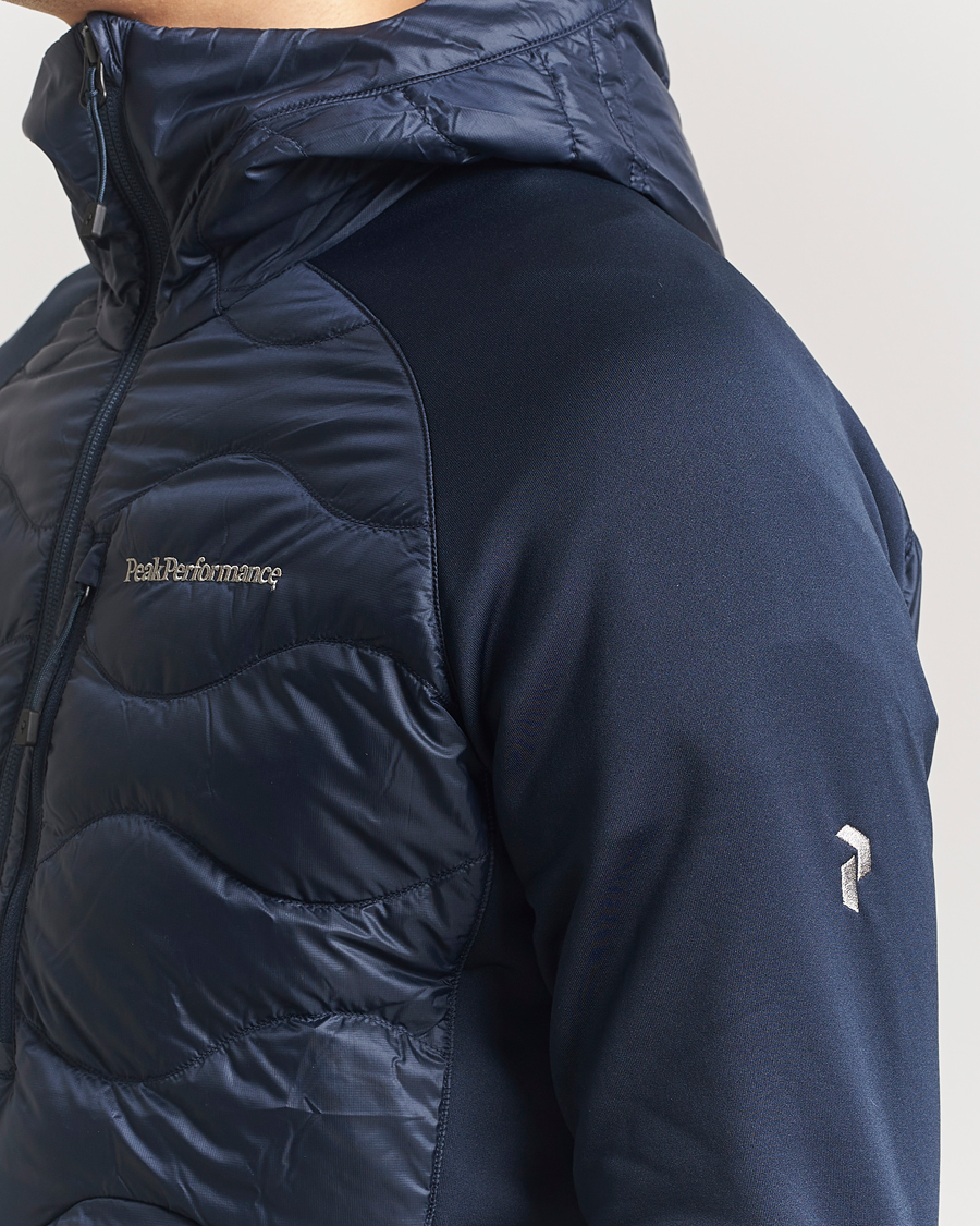 Herre | Jakker | Peak Performance | Helium Down Hooded Hybrid Jacket Blue Shadow