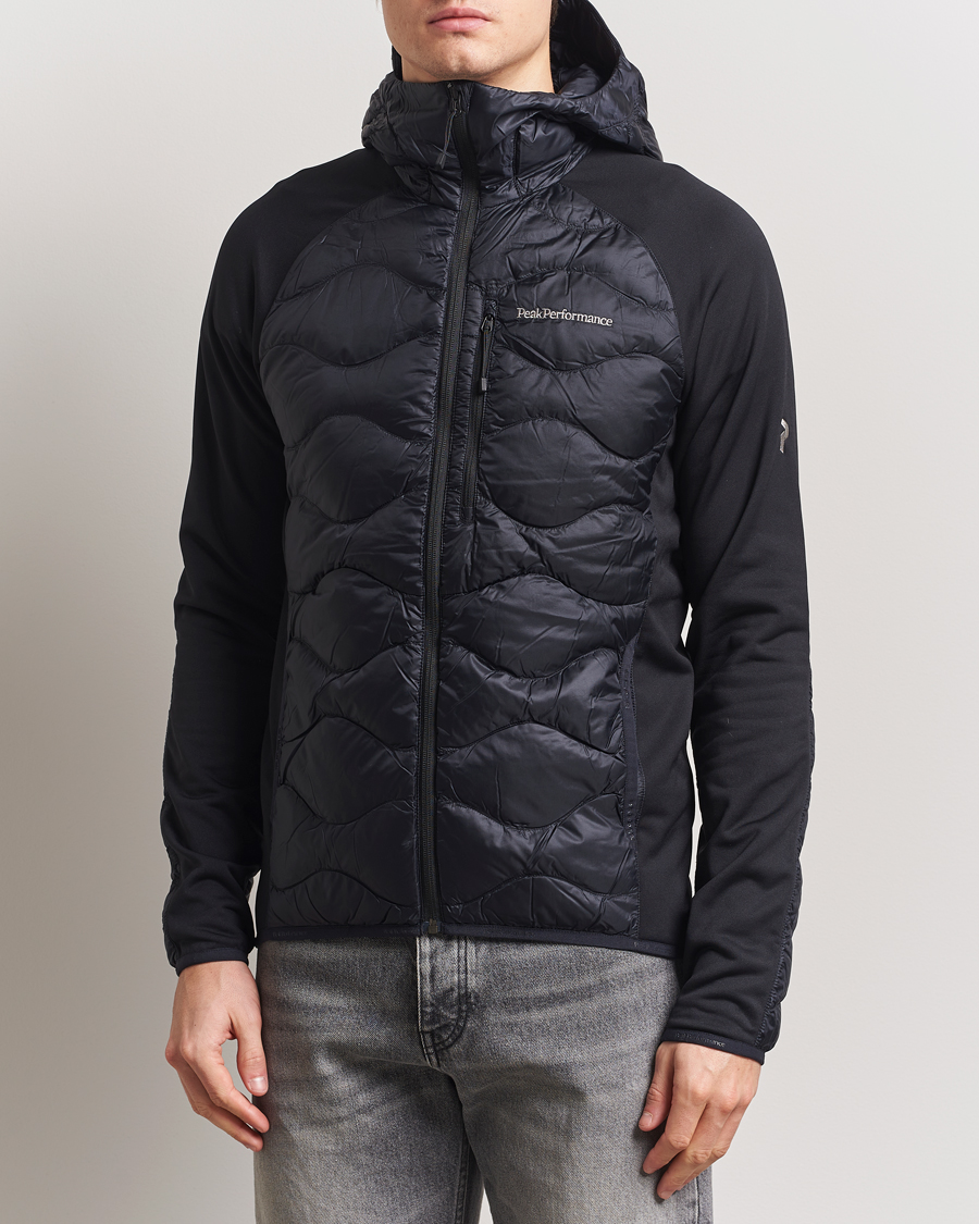 Herre | Jakker | Peak Performance | Helium Down Hooded Hybrid Jacket Black