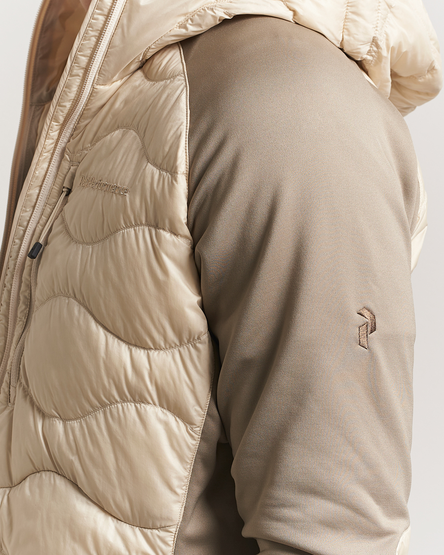 Herre | Jakker | Peak Performance | Helium Down Hooded Hybrid Jacket Sand Fog