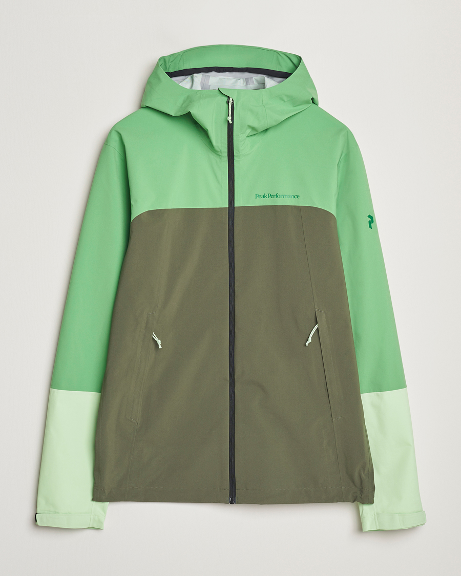 Herre | Jakker | Peak Performance | Trail Hipe Hooded Shell Jacket Peppermint/Pine Needle