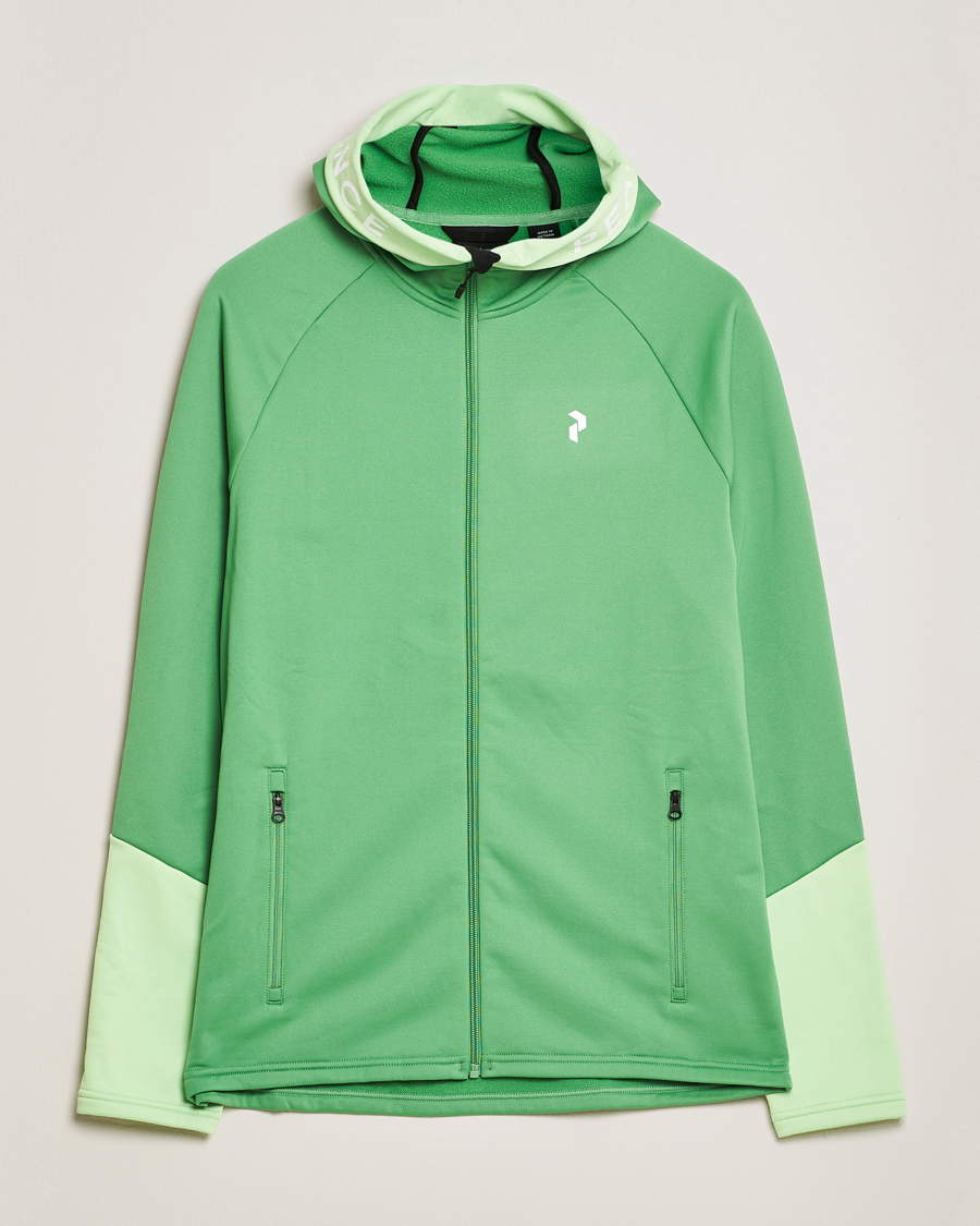 Herre | Gensere | Peak Performance | Rider Hooded Full Zip Peppermint/Vivid Green