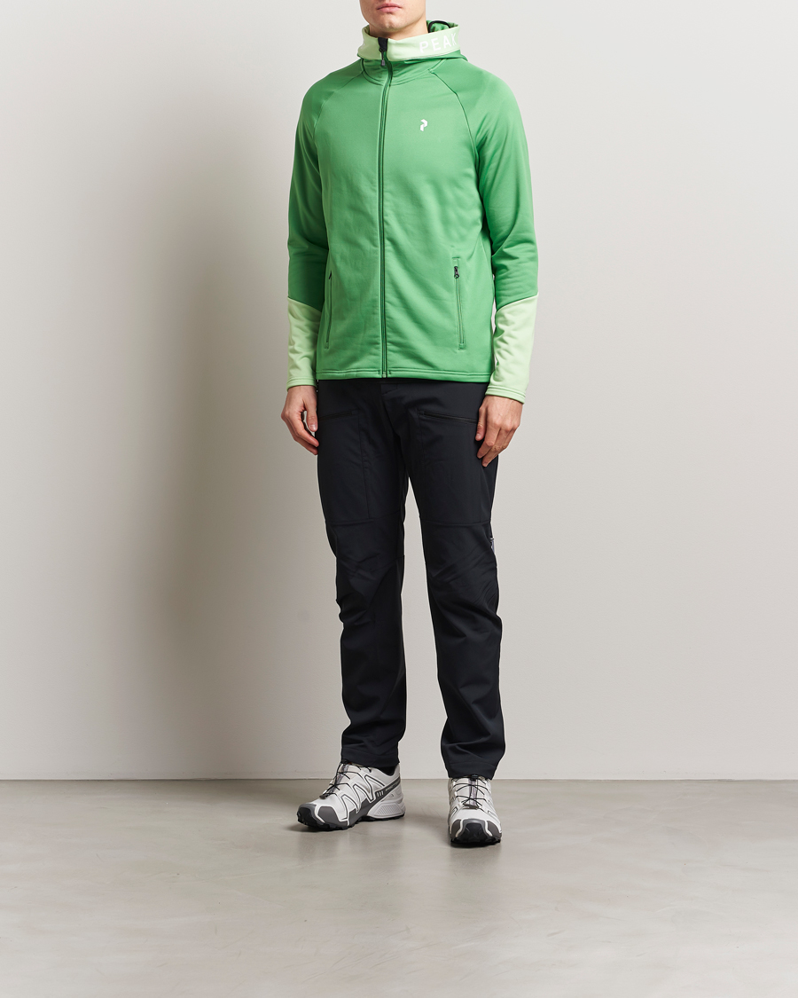 Herre | Gensere | Peak Performance | Rider Hooded Full Zip Peppermint/Vivid Green