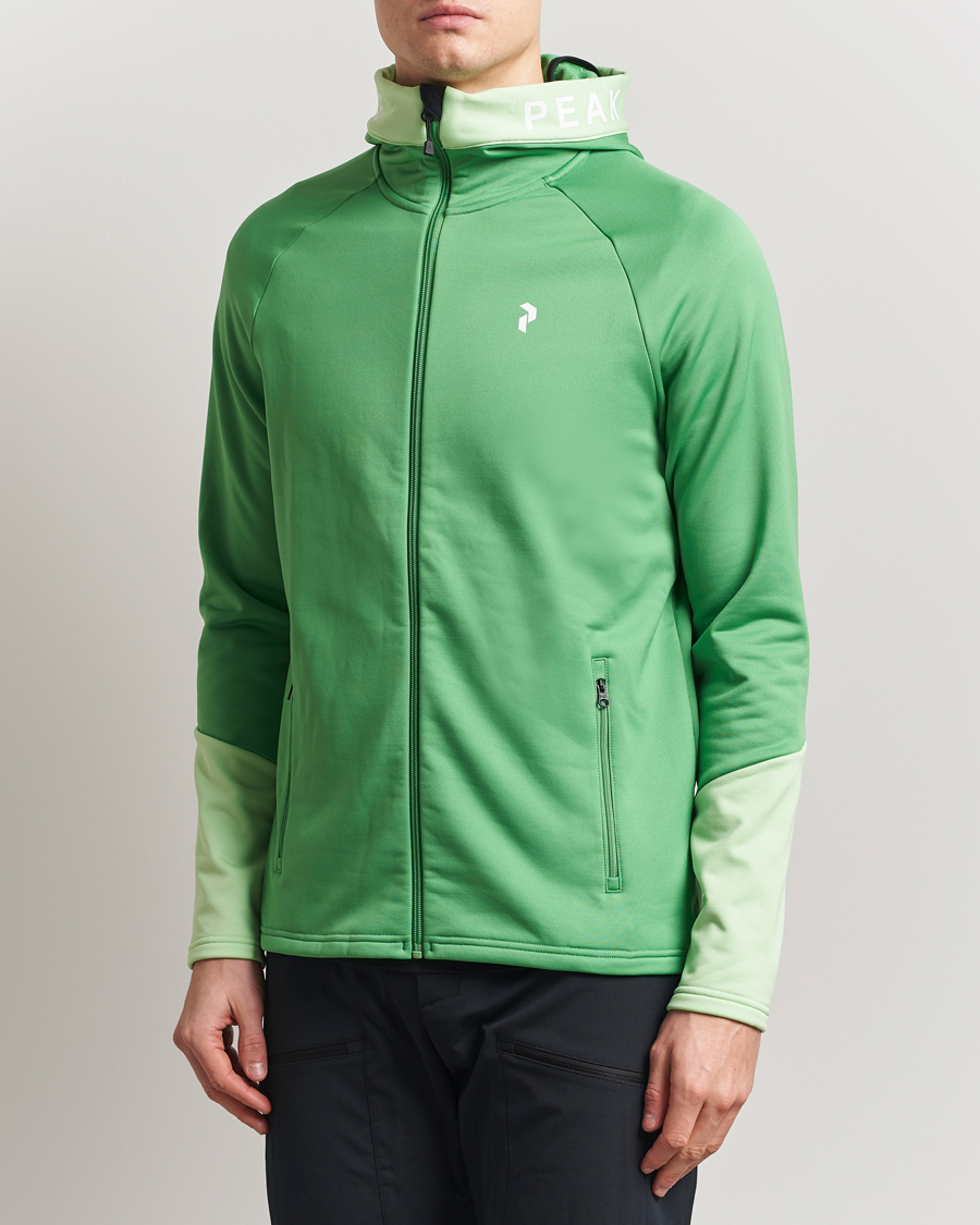 Herre | Gensere | Peak Performance | Rider Hooded Full Zip Peppermint/Vivid Green