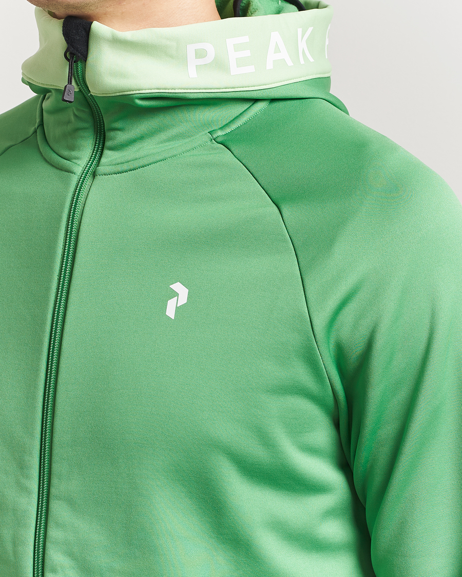 Herre | Gensere | Peak Performance | Rider Hooded Full Zip Peppermint/Vivid Green