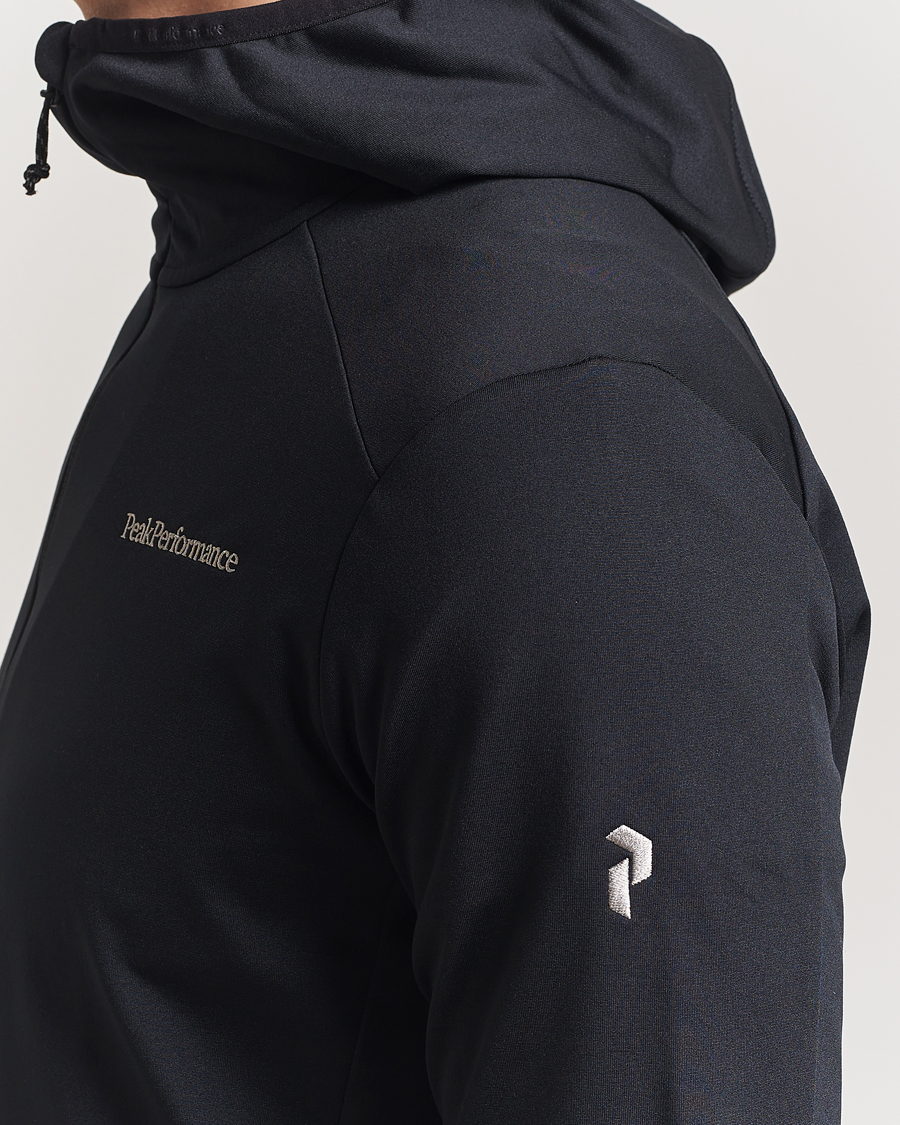 Herre | Gensere | Peak Performance | Light Hooded Full Zip Black