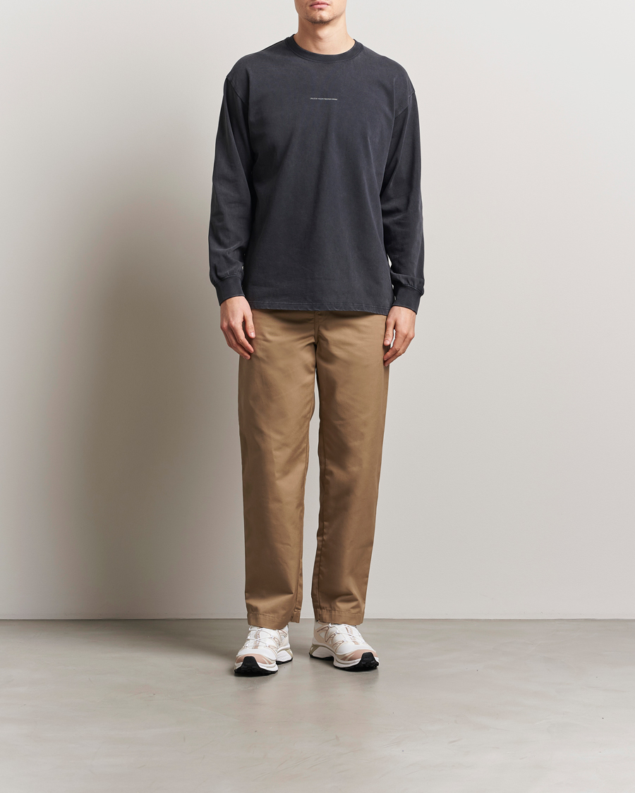 Herre | T-Shirts | Peak Performance | Graphic Long Sleeve T-Shirt Black