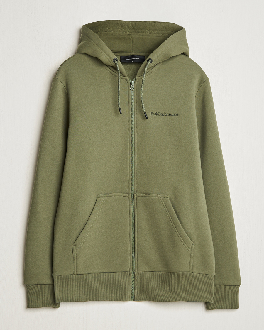 Herre | Gensere | Peak Performance | Original Full Zip Hoodie Pine Needle