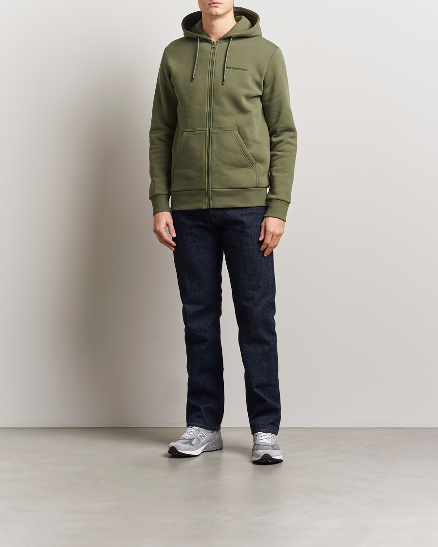 Herre | Gensere | Peak Performance | Original Full Zip Hoodie Pine Needle