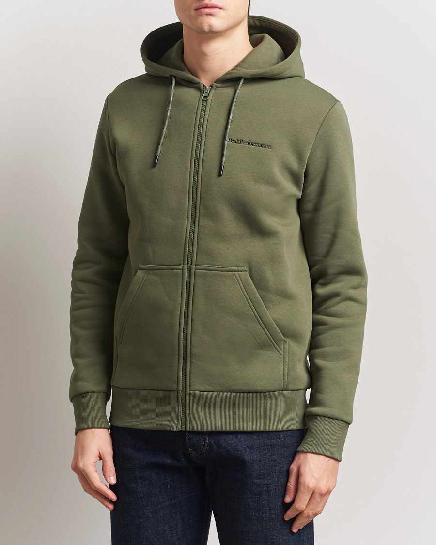 Herre | Gensere | Peak Performance | Original Full Zip Hoodie Pine Needle