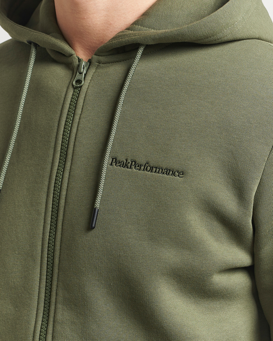 Herre | Gensere | Peak Performance | Original Full Zip Hoodie Pine Needle