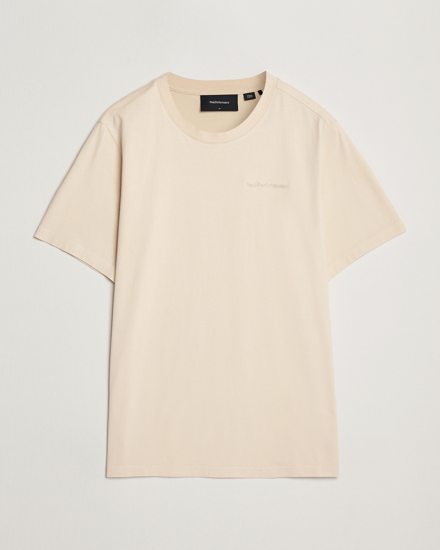 Herre | T-Shirts | Peak Performance | Original Crew Neck T-Shirt Sand Fog