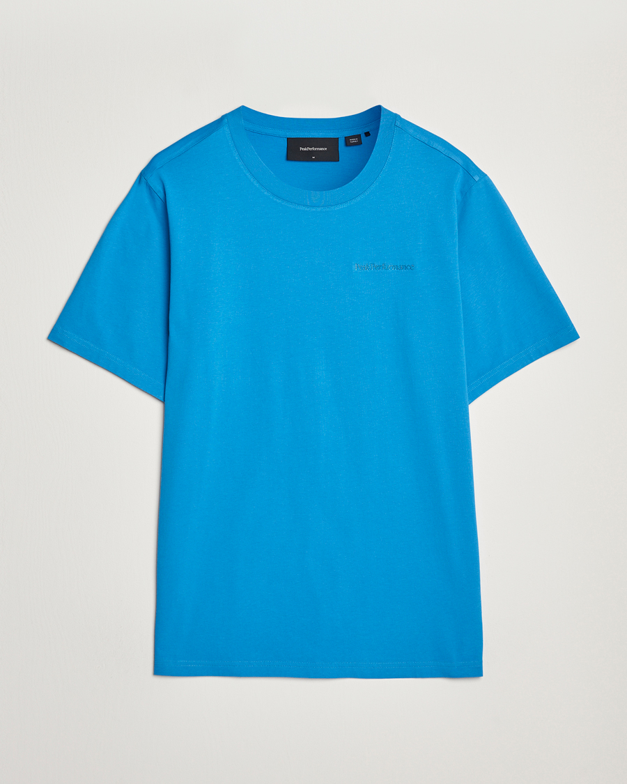 Herre | T-Shirts | Peak Performance | Original Crew Neck T-Shirt Brilliant Blue