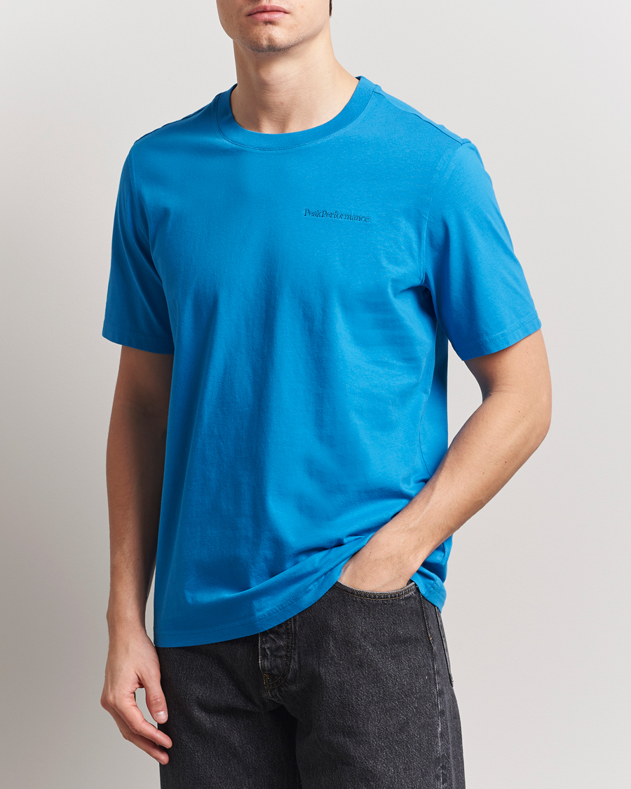 Herre | T-Shirts | Peak Performance | Original Crew Neck T-Shirt Brilliant Blue