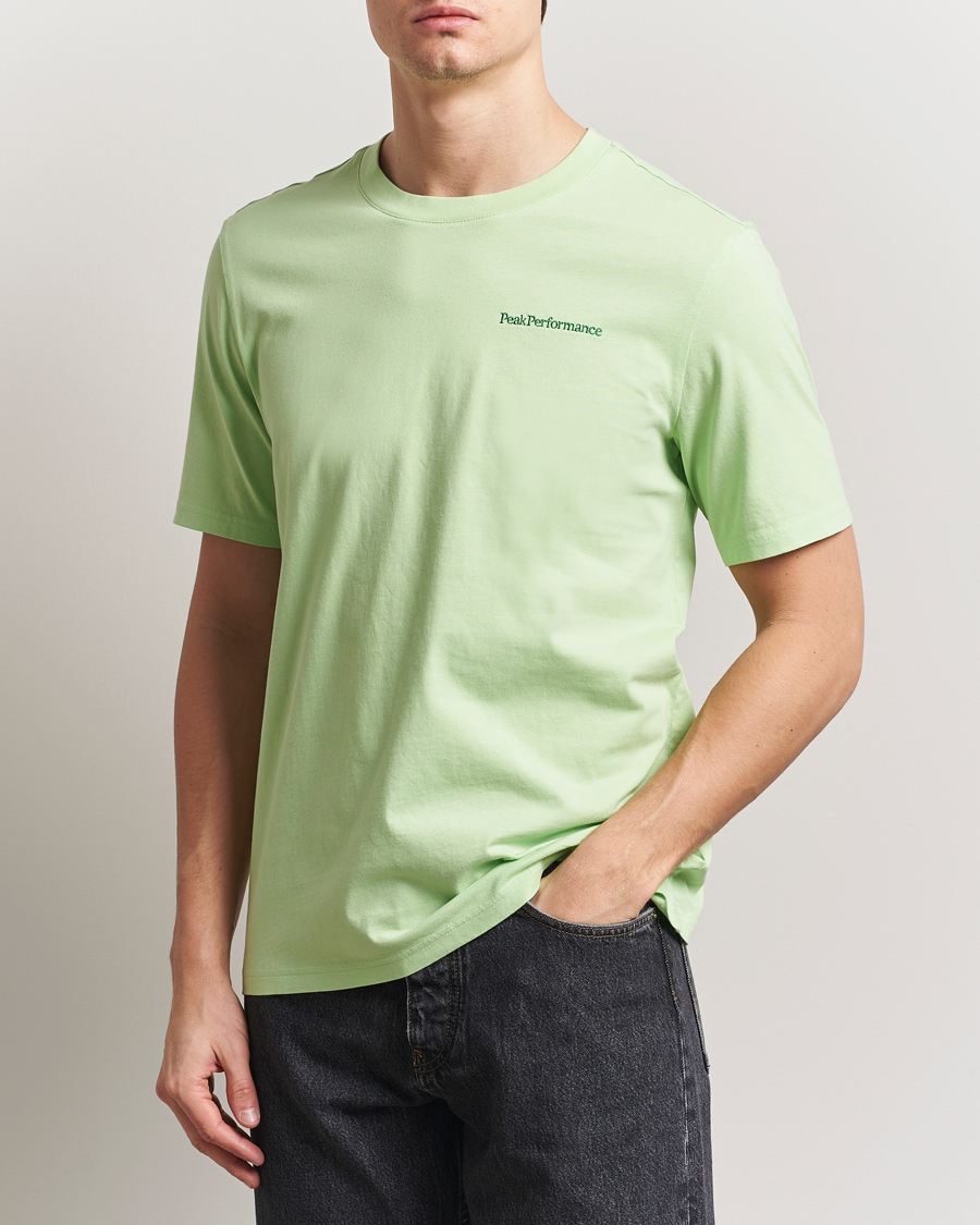 Herre | T-Shirts | Peak Performance | Original Crew Neck T-Shirt Vivid Green