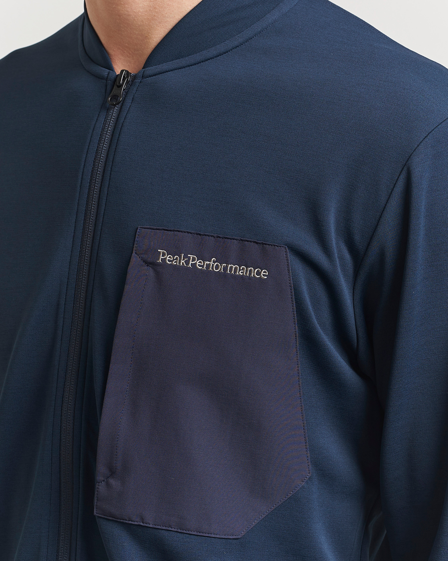 Herre | Gensere | Peak Performance | Mid Layer Full Zip Jacket Blue Shadow