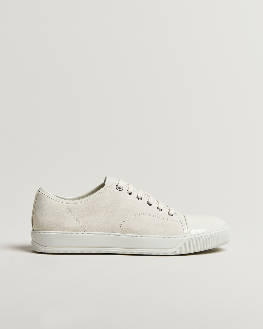 Herre | Sneakers | Lanvin | Patent Cap Toe Sneaker Ecru