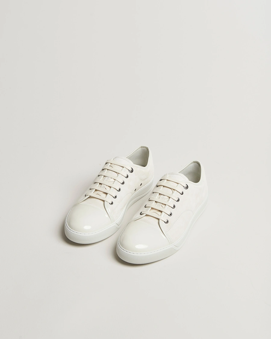 Herre | Sneakers | Lanvin | Patent Cap Toe Sneaker Ecru