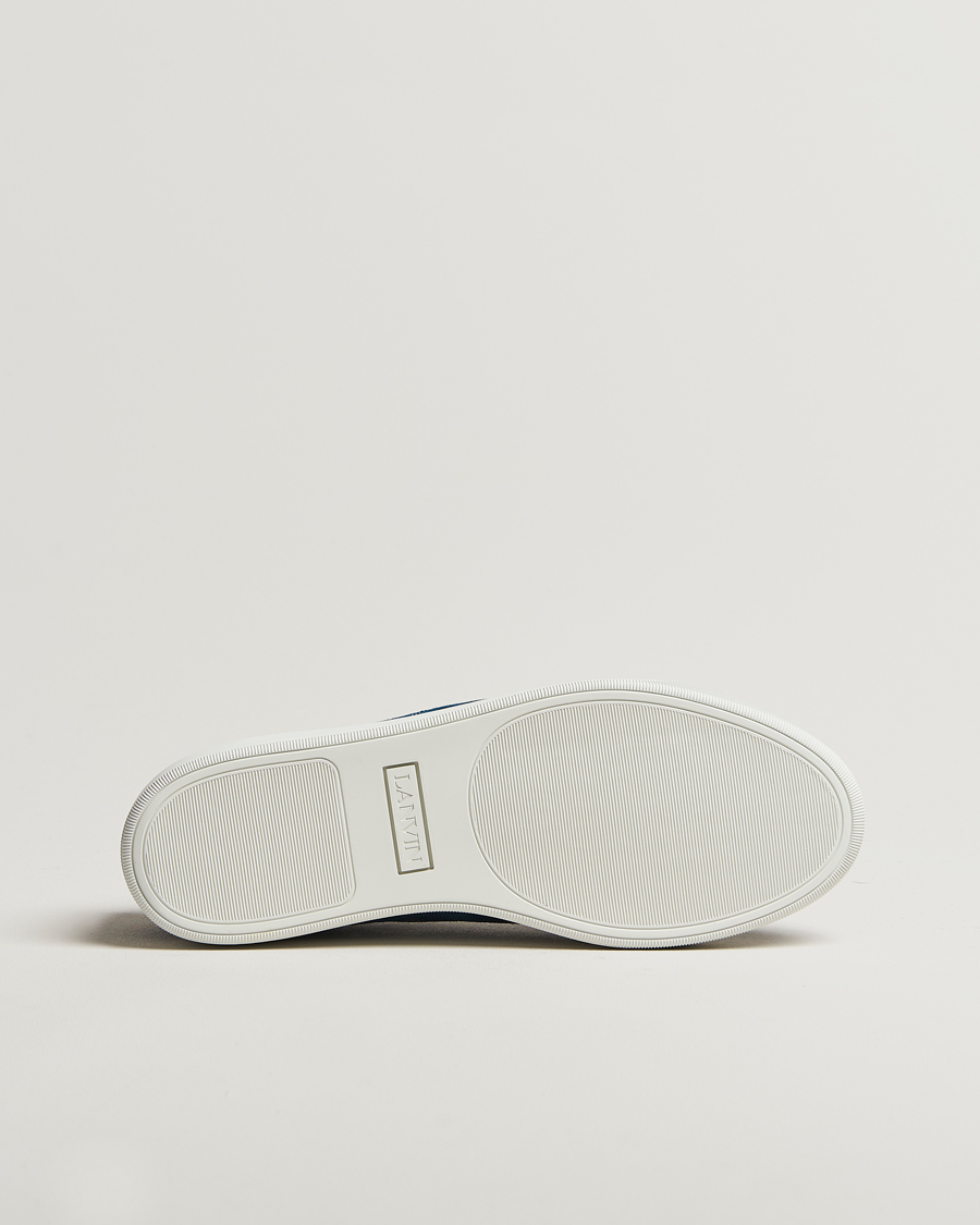 Herre | Sneakers | Lanvin | Patent Cap Toe Sneaker Petrol Blue