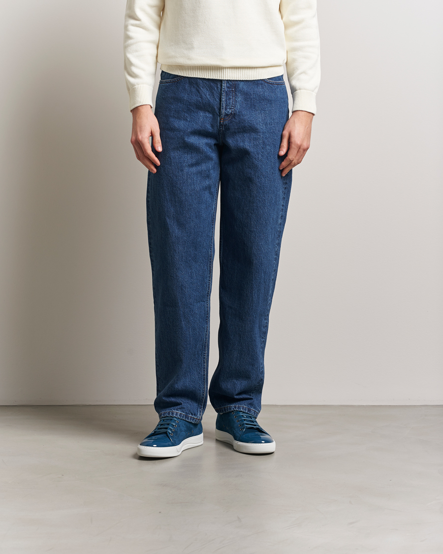 Herre | Sneakers | Lanvin | Patent Cap Toe Sneaker Petrol Blue