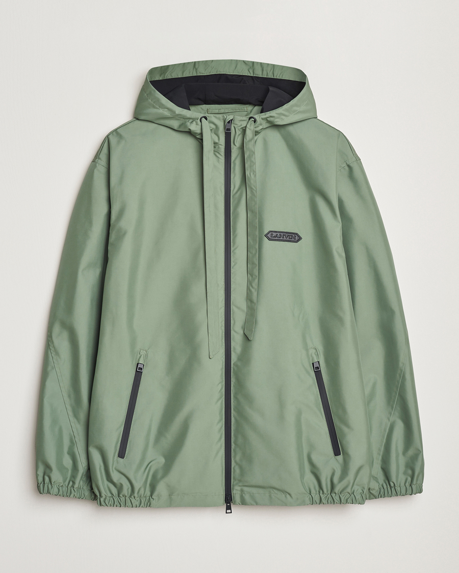 Herre | Jakker | Lanvin | Hooded Windbreaker Sage Green
