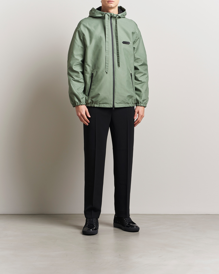 Herre | Jakker | Lanvin | Hooded Windbreaker Sage Green