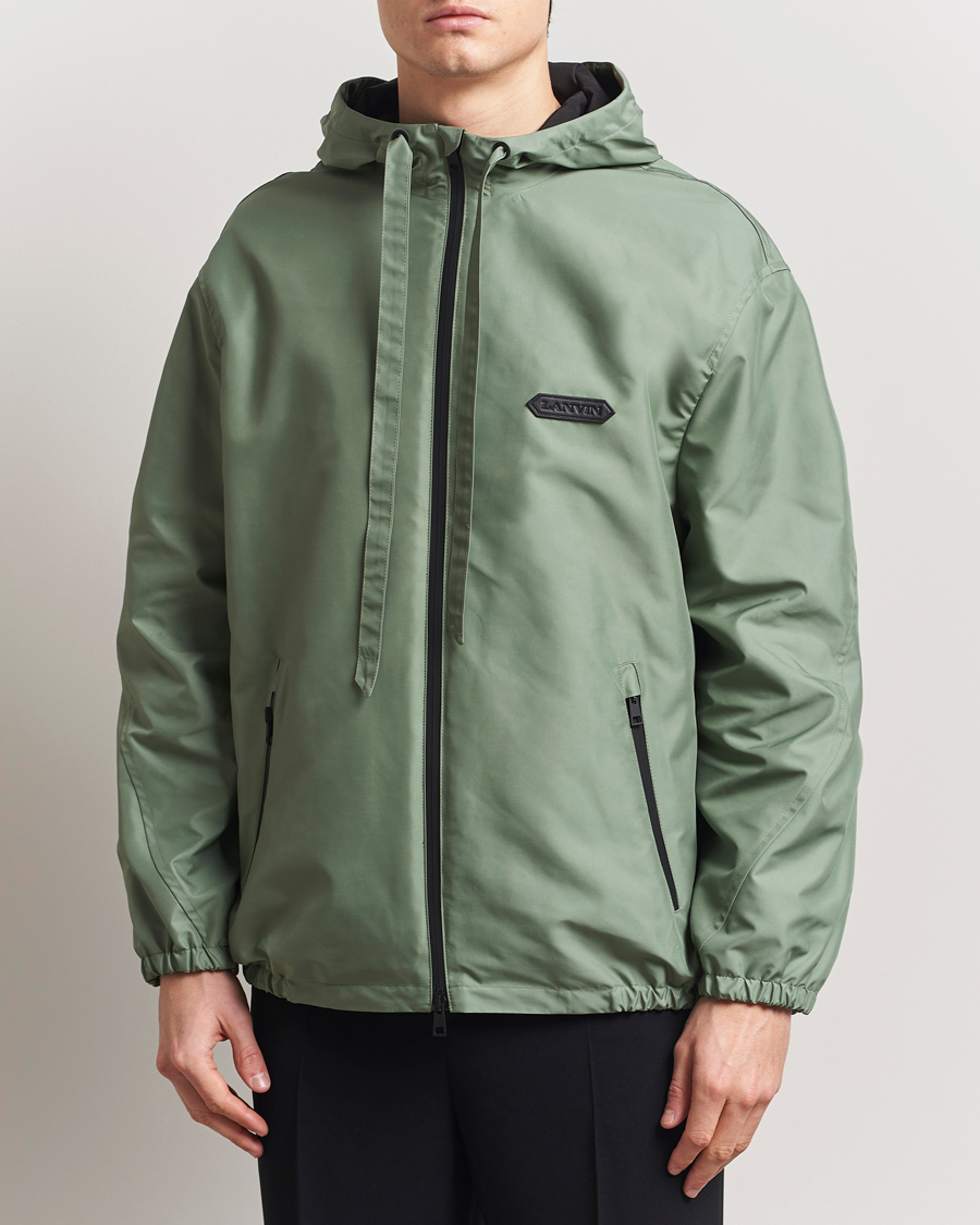 Herre | Jakker | Lanvin | Hooded Windbreaker Sage Green