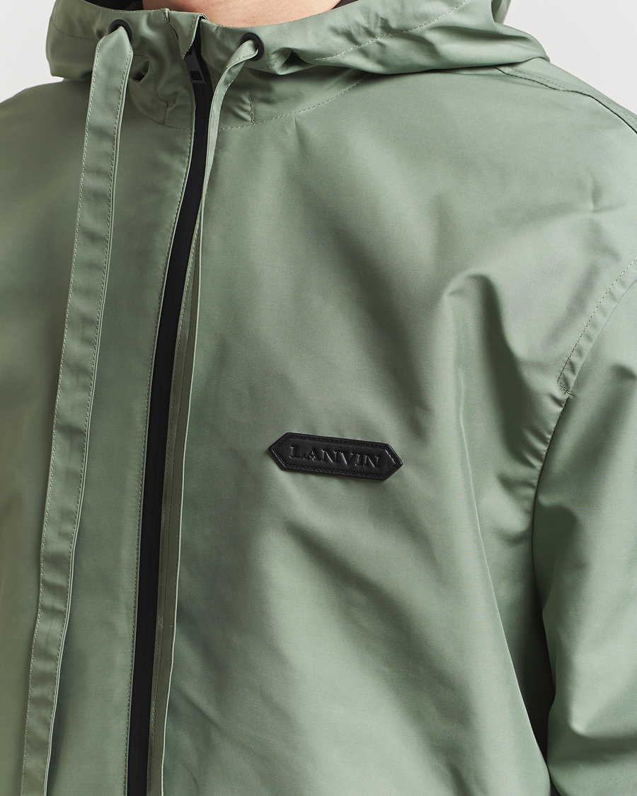 Herre | Jakker | Lanvin | Hooded Windbreaker Sage Green