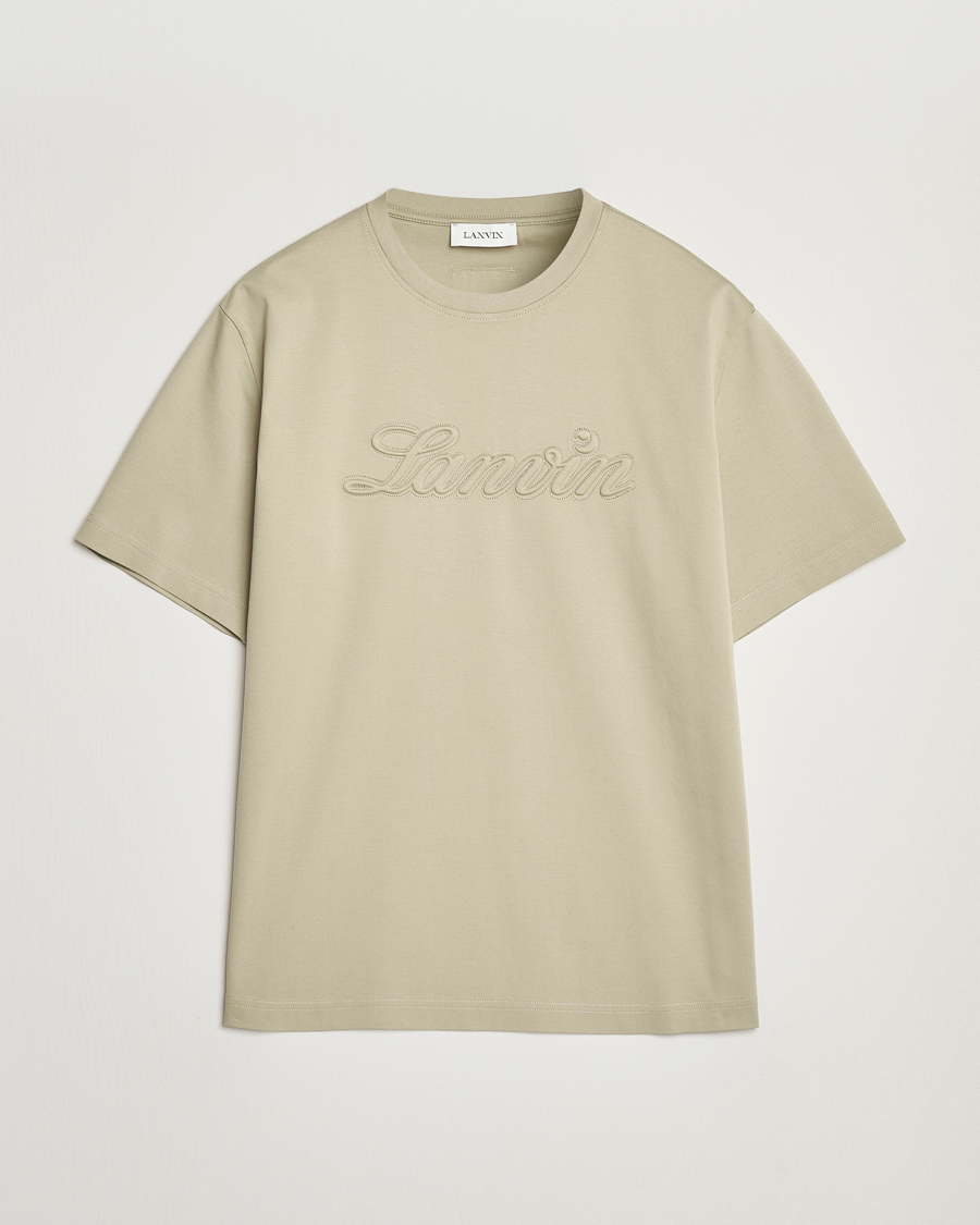 Herre | T-Shirts | Lanvin | Debossed Script T-Shirt Lin