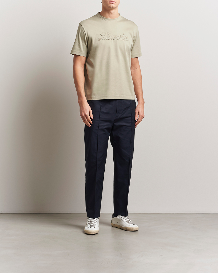 Herre | T-Shirts | Lanvin | Debossed Script T-Shirt Lin