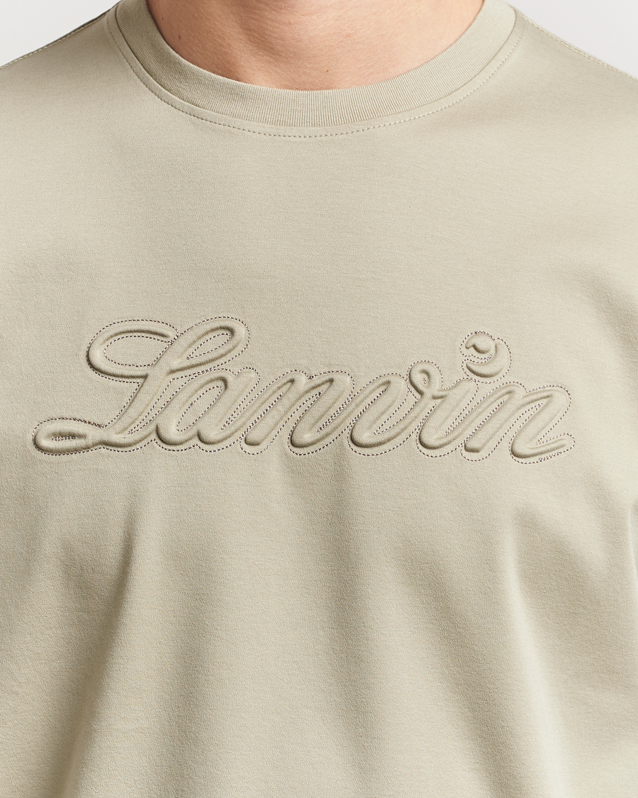 Herre | T-Shirts | Lanvin | Debossed Script T-Shirt Lin