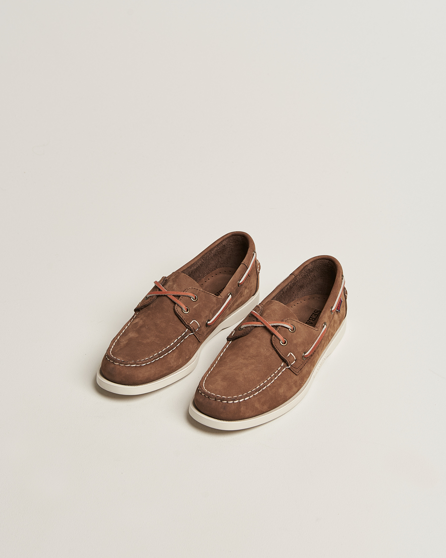 Herre | Seilersko | Sebago | Docksides Portland Nubuck Boat Shoe Dark Brown