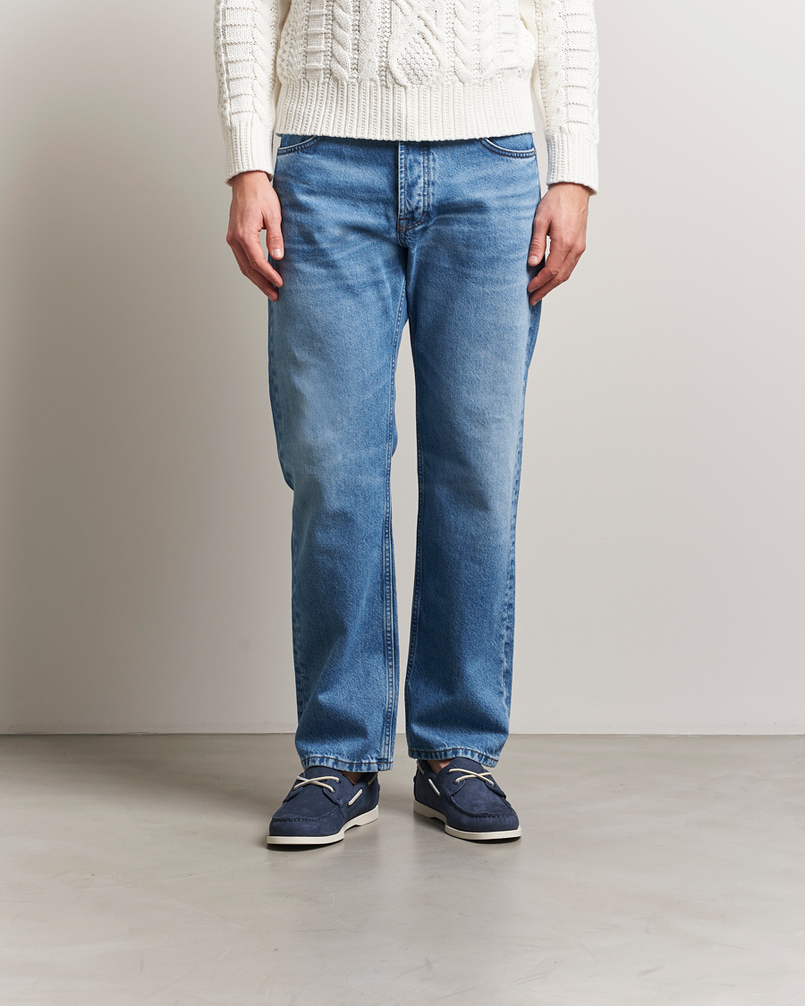 Herre | Seilersko | Sebago | Docksides Portland Nubuck Boat Shoe Blue Navy
