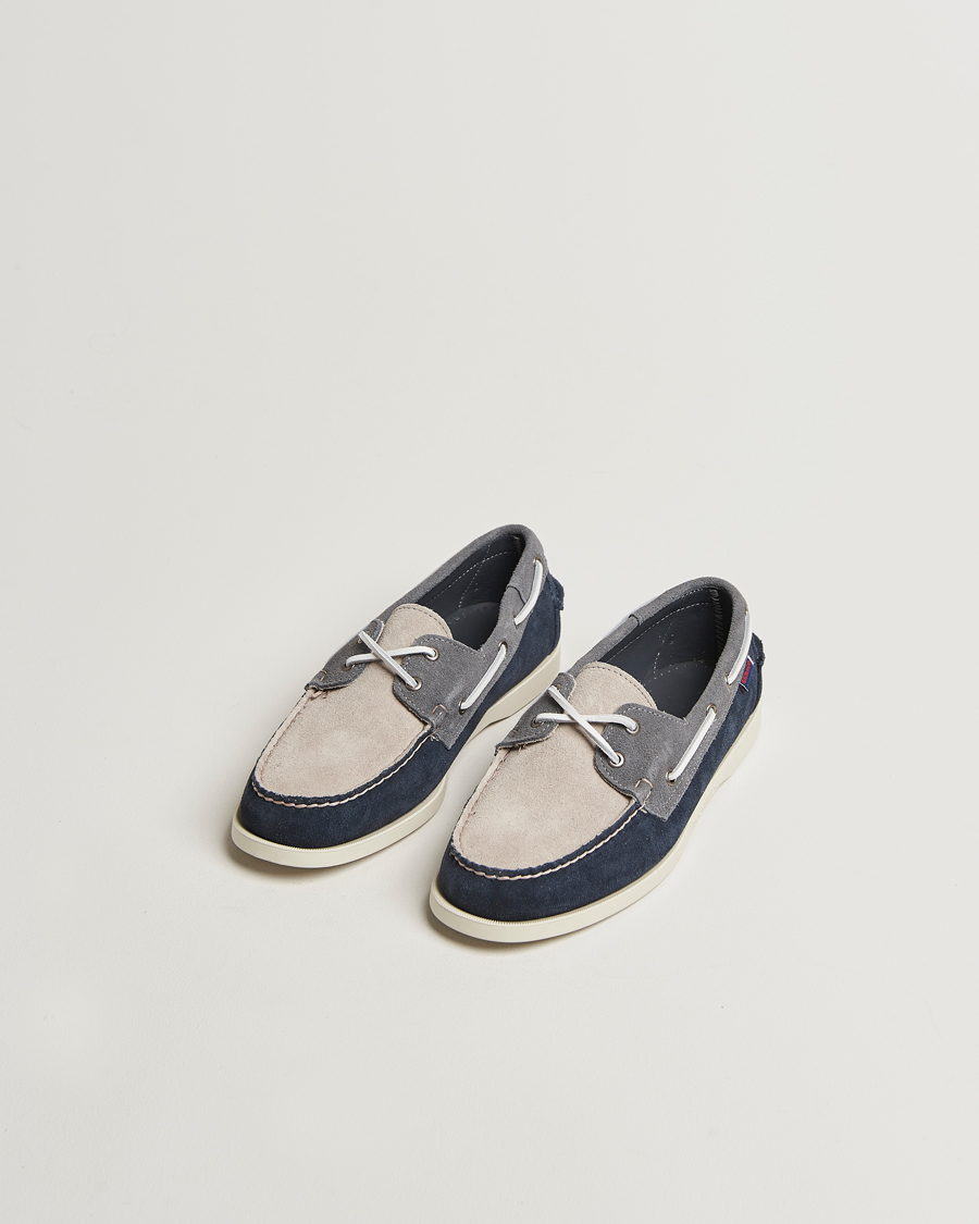 Herre | Seilersko | Sebago | Docksides Portland Jib Boat Shoe Navy/Grey