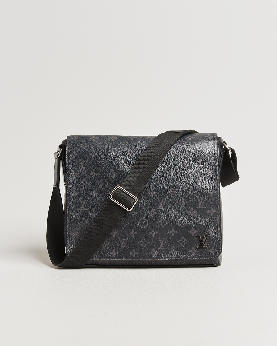 Herre | Louis Vuitton Pre-Owned District MM Bag Monogram Eclipse | Louis Vuitton Pre-Owned | District MM Bag Monogram Eclipse