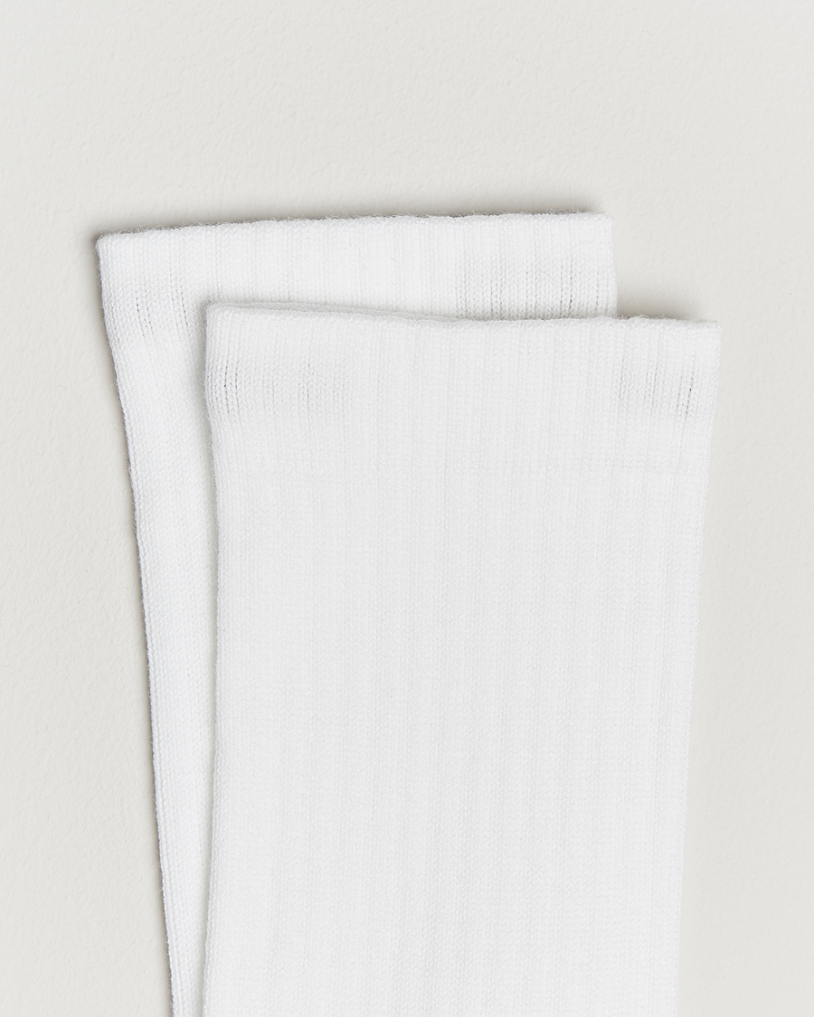 Herre | Undertøy | Sweyd | Two Tone Cotton Socks Off White/White