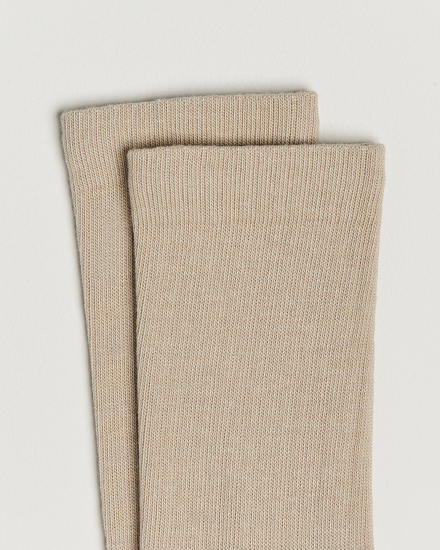 Herre | Undertøy | Sweyd | Two Tone Cotton Socks Sand/Off White